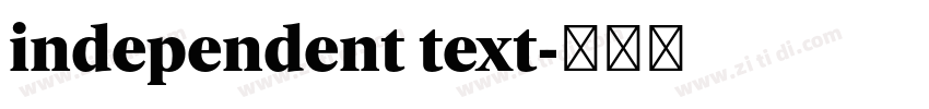 independent text字体转换